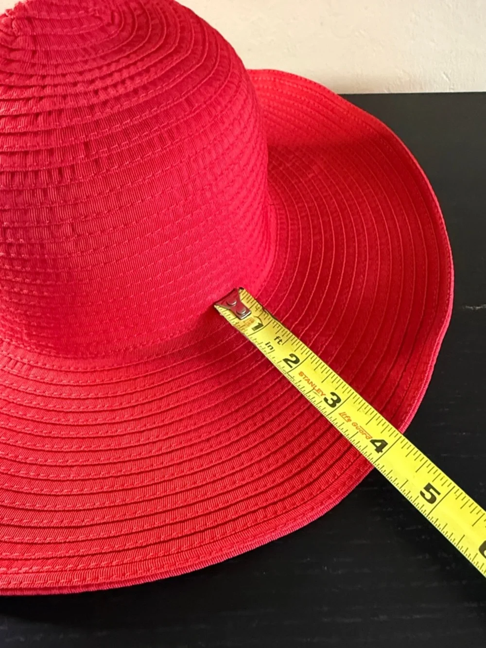 Women’s Packable Red Wide Brim Sun Hat One Size